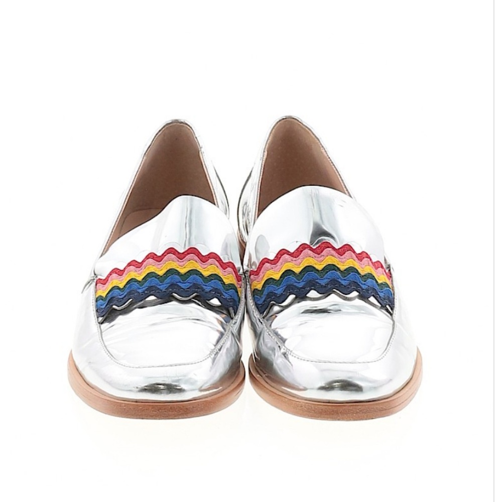 Loeffler Randall Greta Leather Loafers Rainbow